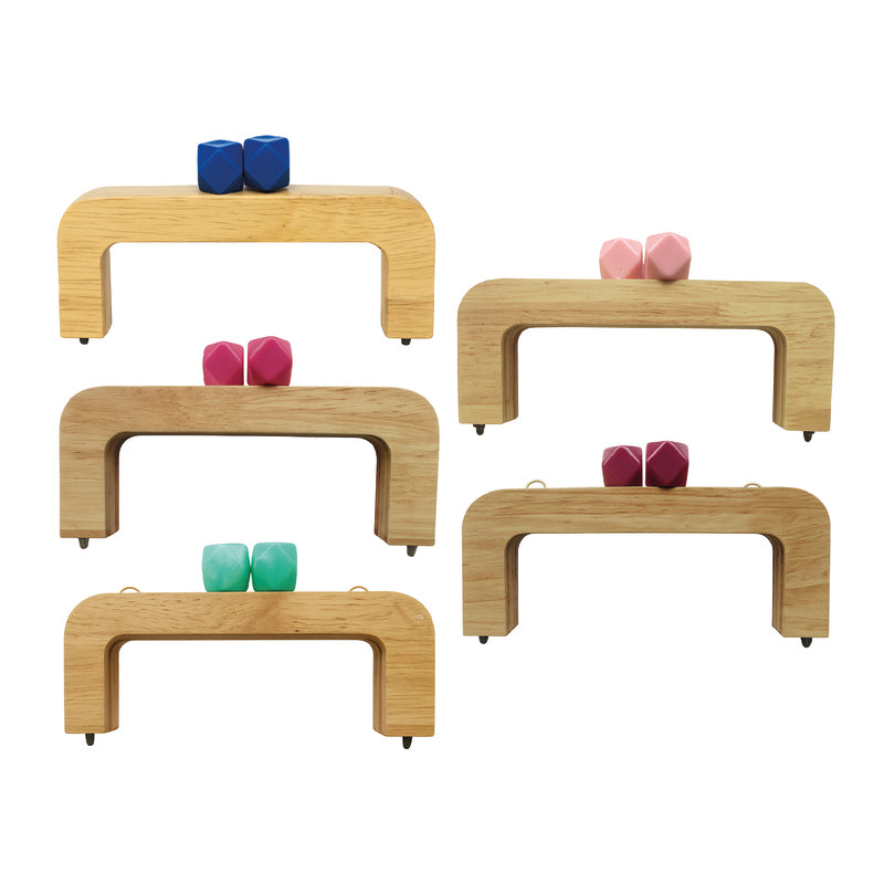 Herraje En Madera Con Bolas de Colores