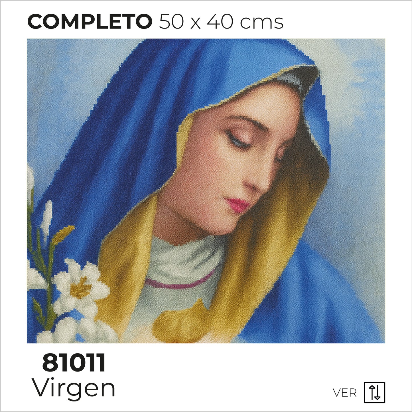 Kit Punto Diamante La Virgen de la Dolorosa