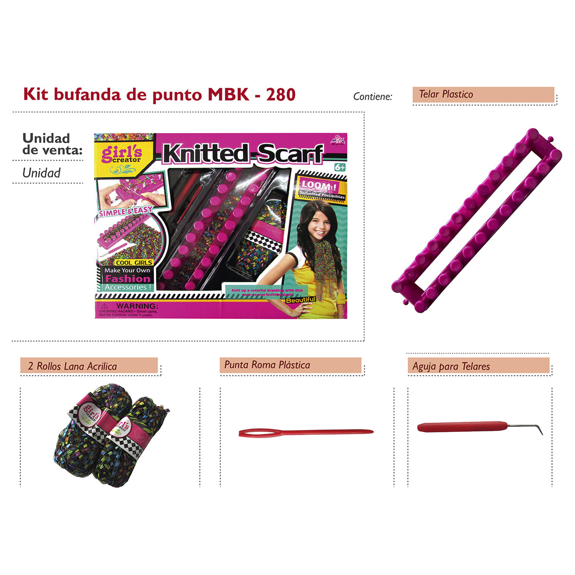 Kit Para Manualidades Mbk-280 (Niños)