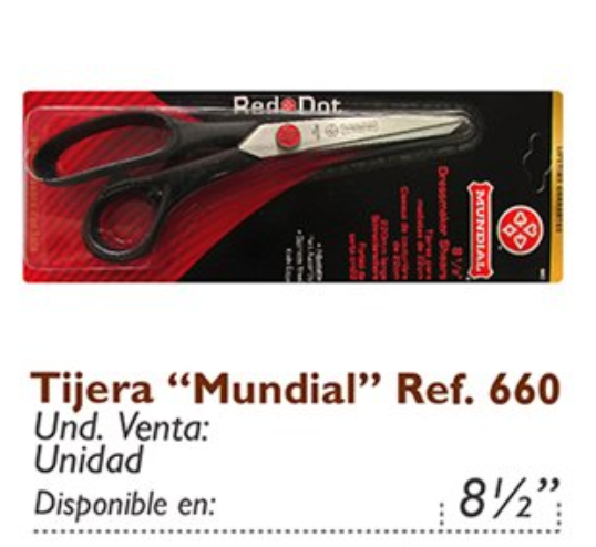 Tijera Mundial Domestica Ref. 660