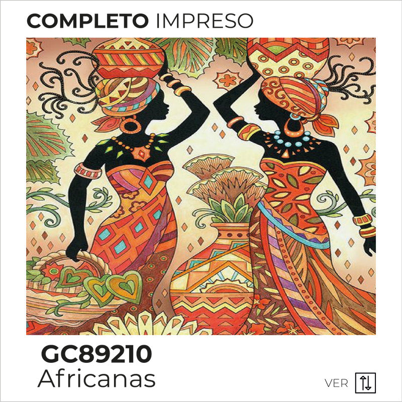 Kit Dibujo Diamante GC89210 Africanas