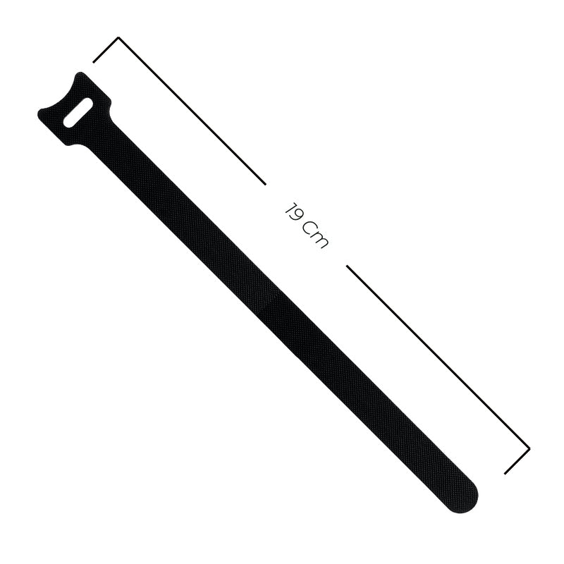Tiras de Velcro Doble Faz Negro