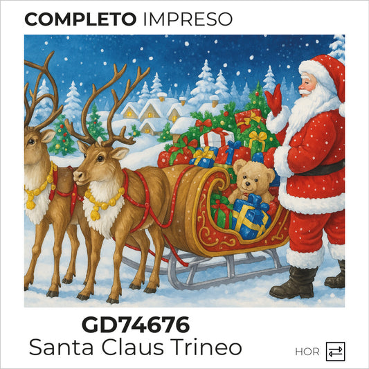 Kit Dibujo Diamante GD74676 Santa Claus