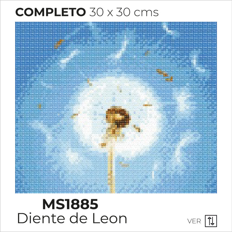 Kit Dibujo Diamante MS18857 Diente De Leon