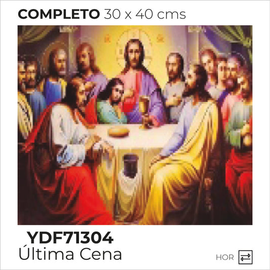 Kit Punto De Cruz Diamantes Ultima Cena