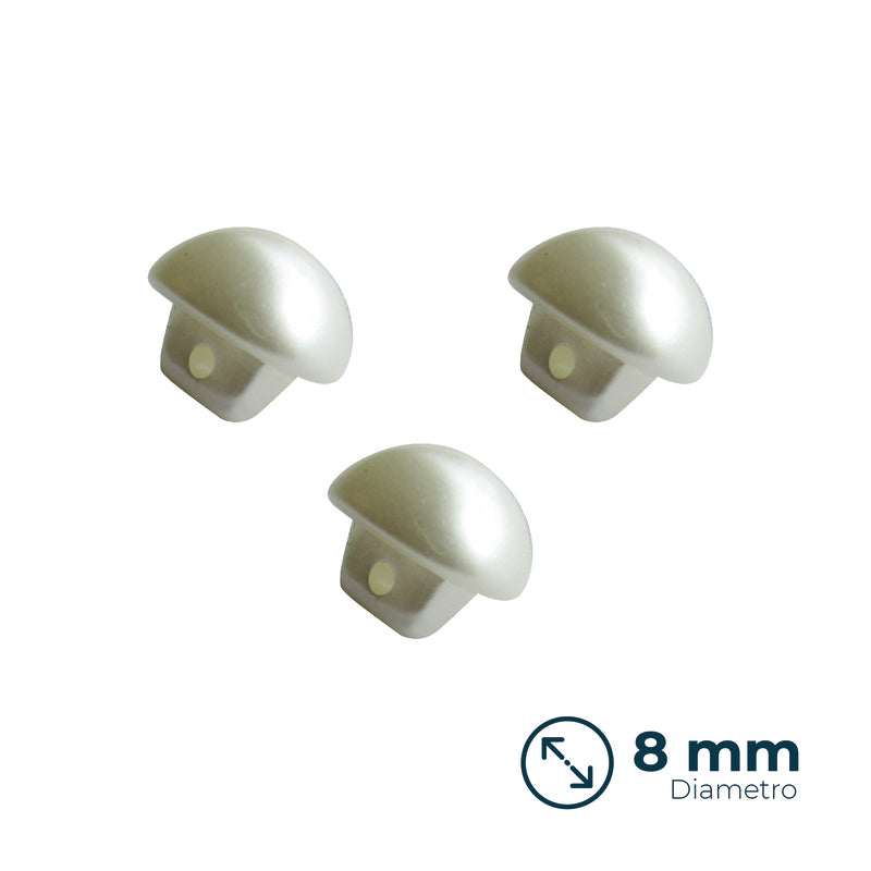 Boton Imitacion Perla Beige