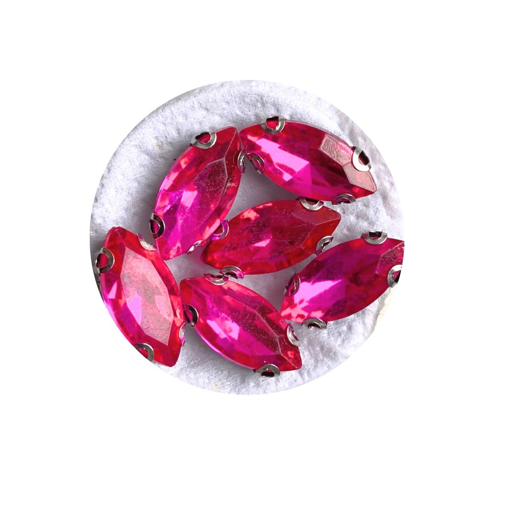Piedra Plana para Bordar Magenta