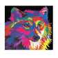 Kit Punto de Cruz Diamantado Lobo Multicolor
