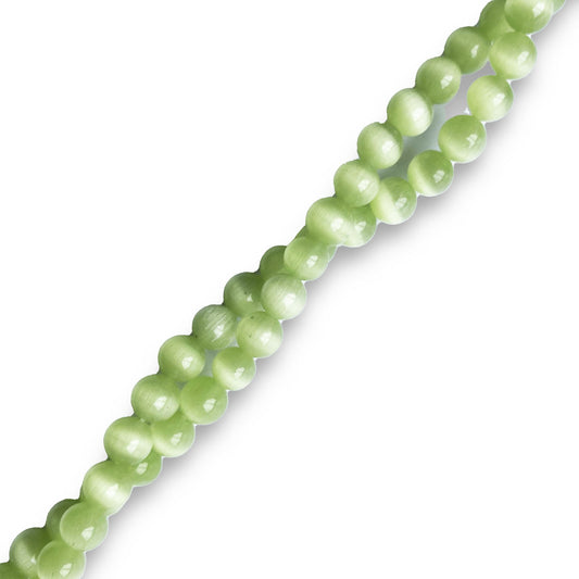 Piedra Imitación Ojo de Gato Verde Limón
