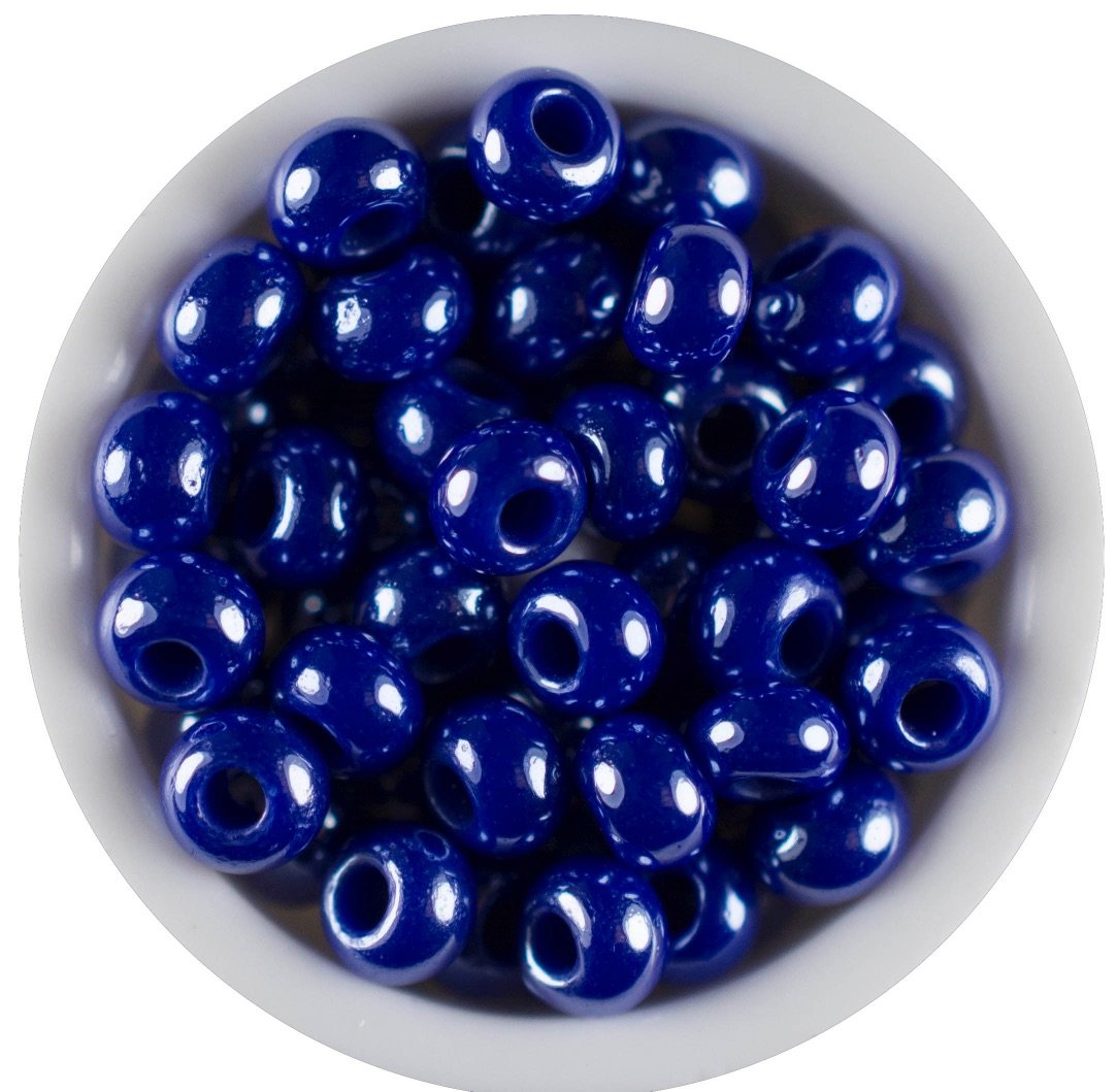 Chaquira Checa Azul Perlado Oscuro