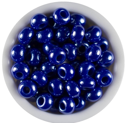 Chaquira Checa Azul Perlado Oscuro