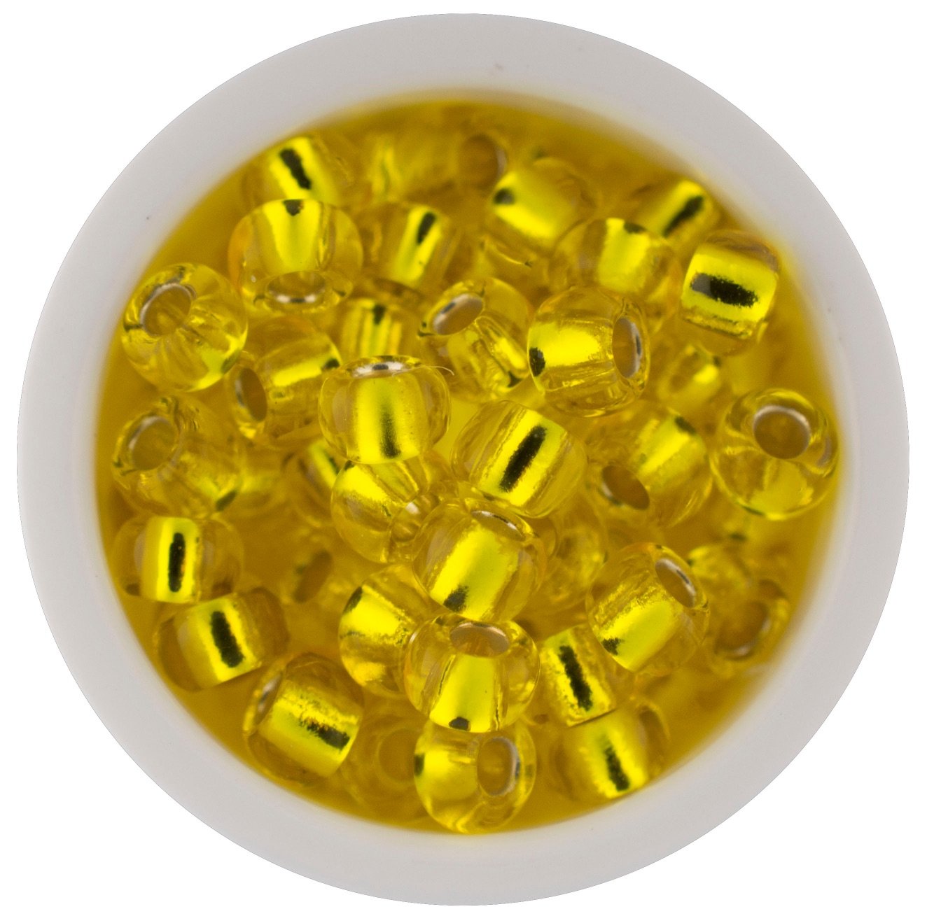 Chaquira Checa Amarillo Brillante