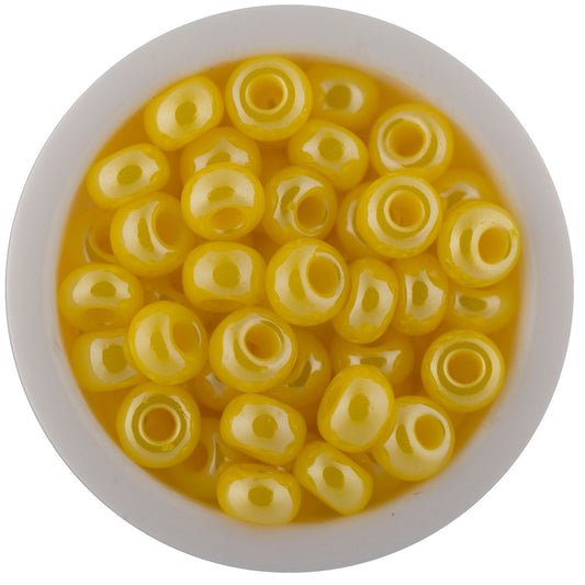 Chaquira Checa Amarillo Perlado