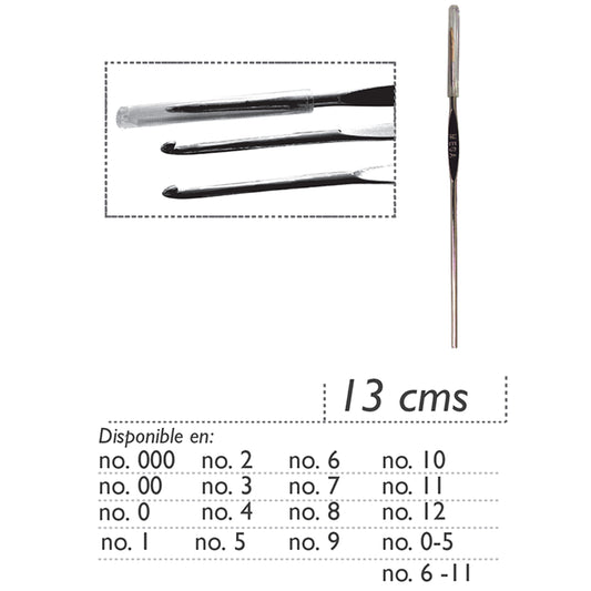 Aguja Crochet Económica - 13 Cms