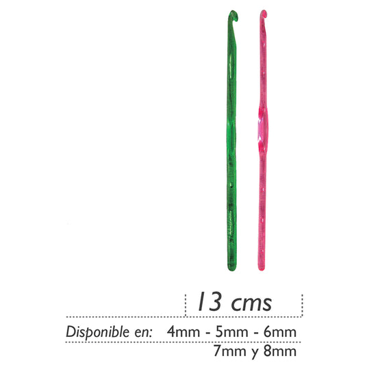 Aguja Crochet Pasta - 13 cms