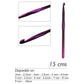 Aguja Crochet Colores - 15 Cms