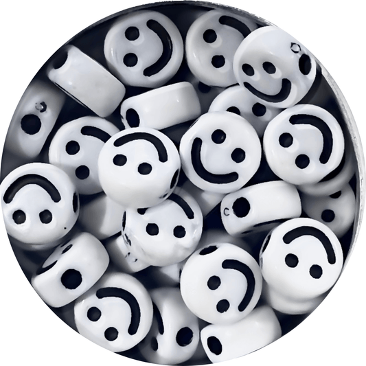 Carita Plana Blanca Con Negro