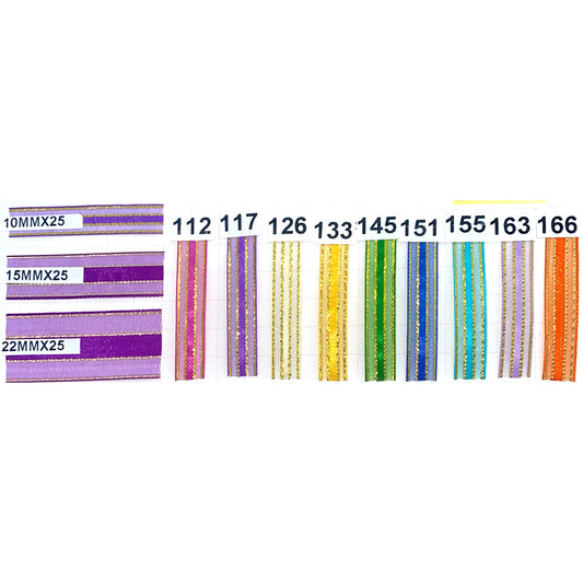Cinta Organza 4 Lurex