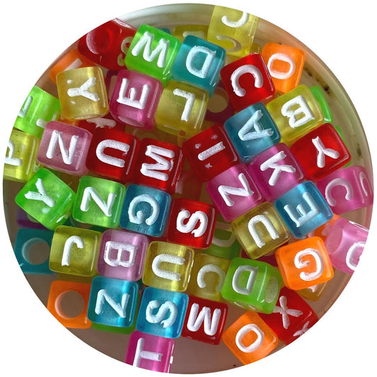 Cubo de Letras Traslúcido