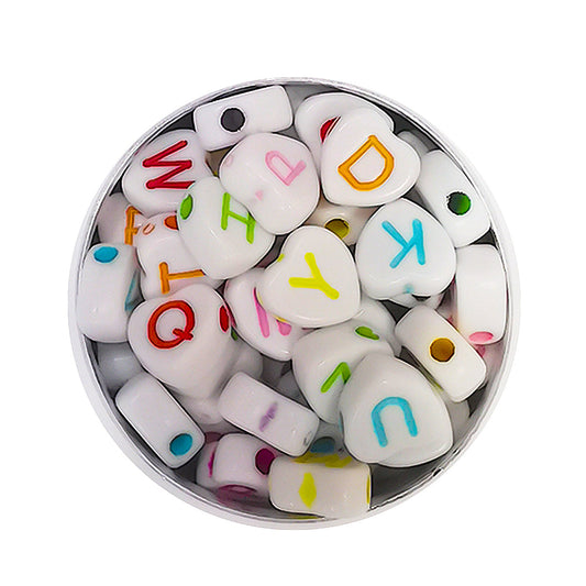 Letras Acrílico Corazón Pastel