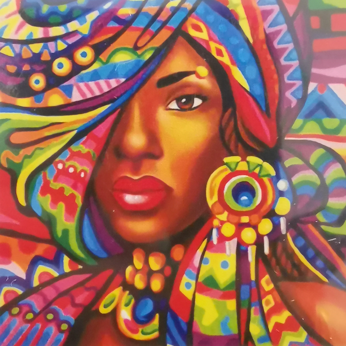 Kit Punto Diamante Mujer Africana