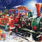 Kit Punto Diamante Papá Noel Tren