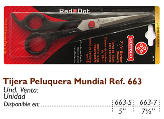 Tijera Peluquera Mundial Ref. 663